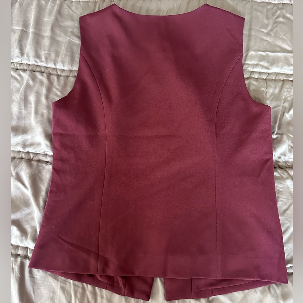 Haver & Blair Burgundy Vest - Picture 3 of 3